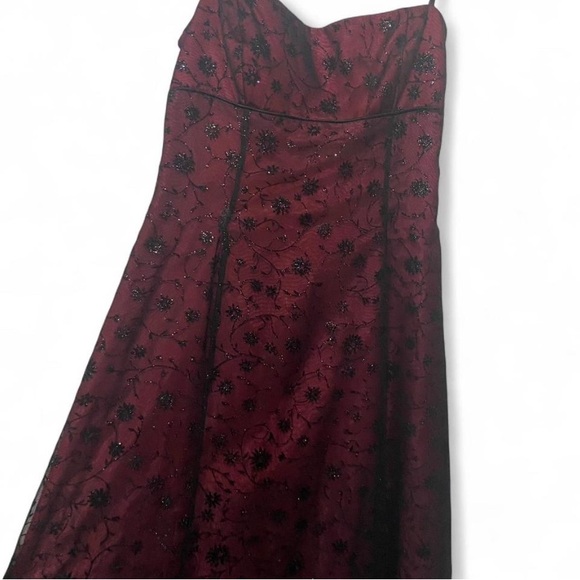 Morgan & Co. Black and Purple Prom Dress - Picture 2 of 5